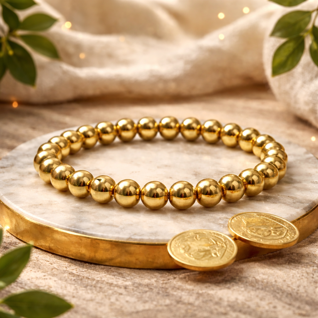 Golden Pyrite Bracelet - - Energized by Astrologers AAA+ Original Quality Assured