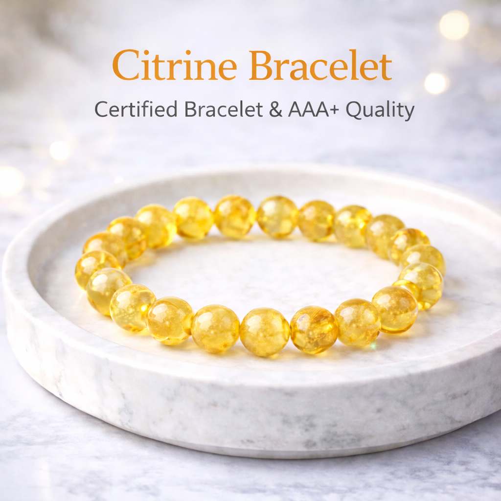 Natural Citrine Bracelet - Energized by Astrologers AAA+ Original Quality Assured