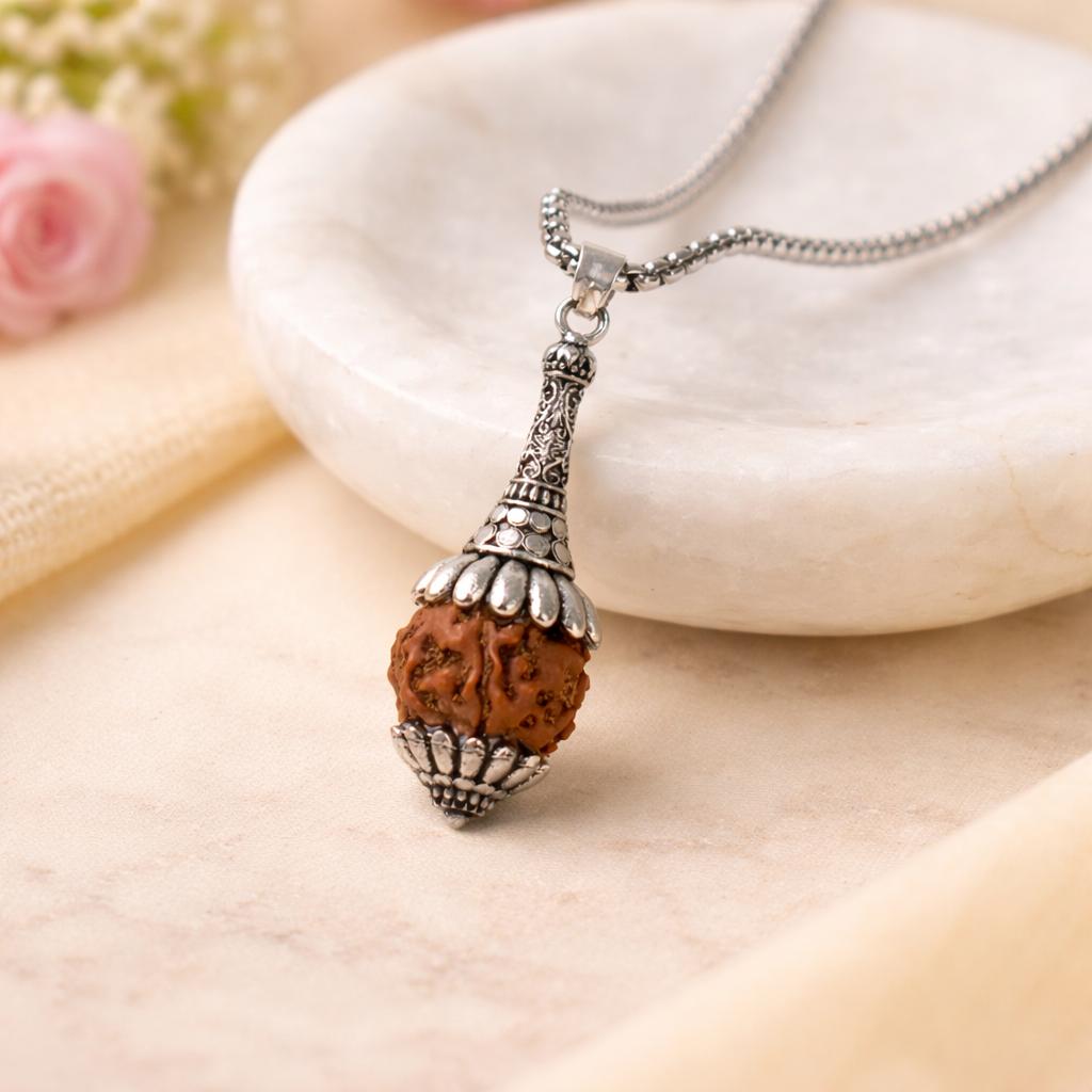 Rudraksha Hanuman Gada Pendant