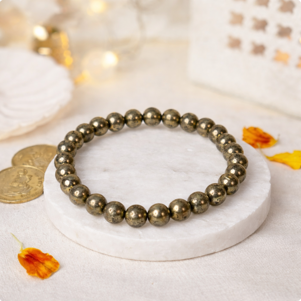 Raw Pyrite Bracelet - Energized by Astrologers AAA+ Original Quality Assured
