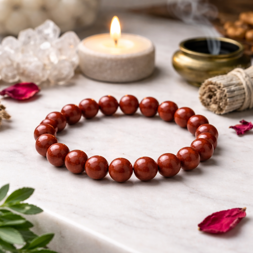 Red Jasper Bracelet - Energized by Astrologers AAA+ Original Quality Assured
