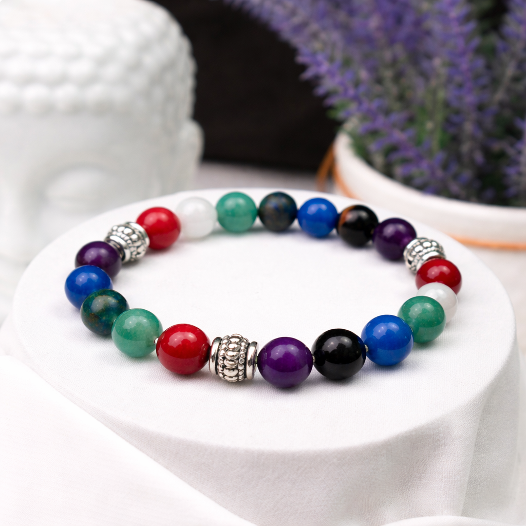 7 Chakra Bracelet - Energized by Astrologers AAA+ Original Quality Assured
