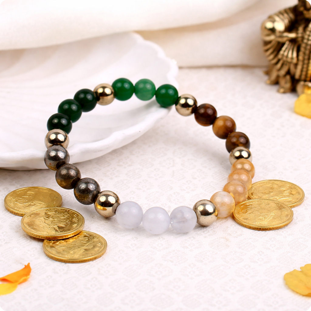 Dhan Yog Bracelet- Energized by Astrologers AAA+ Original Quality Assured