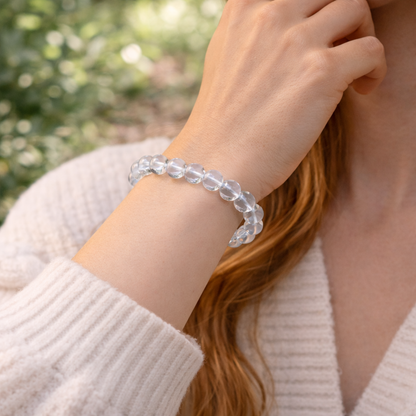 Clear Quartz Bracelet(AAA+ Quality Lab Certified)