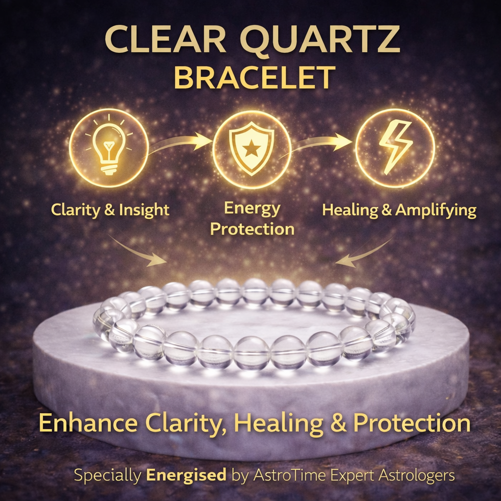 Clear Quartz Bracelet(AAA+ Quality Lab Certified)