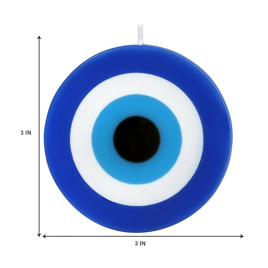 Evil Eye Nazar Protection Candle (Blue) (Pack of 2 Candles)