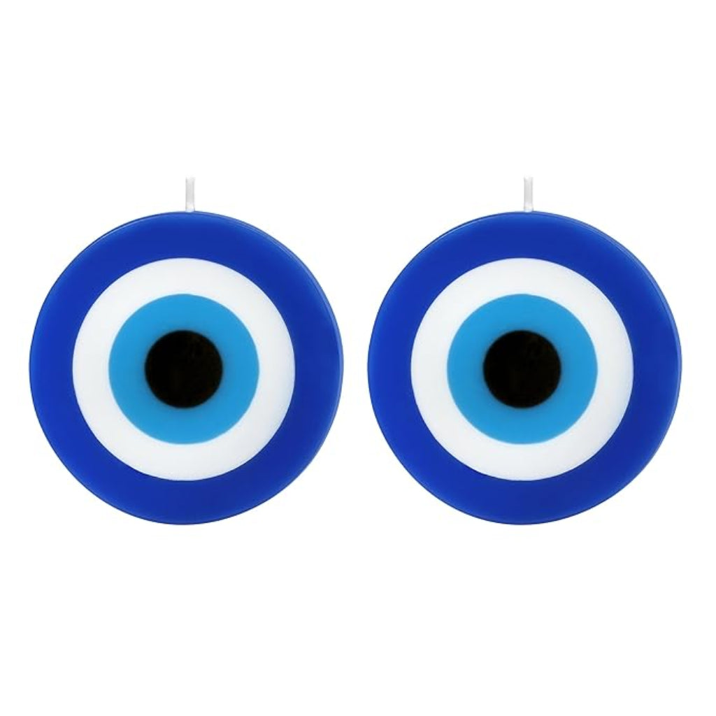 Evil Eye Nazar Protection Candle (Blue) (Pack of 2 Candles)