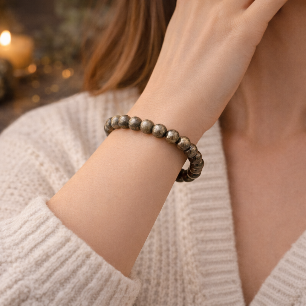 Raw Pyrite Bracelet(AAA+ Quality Lab Certified)