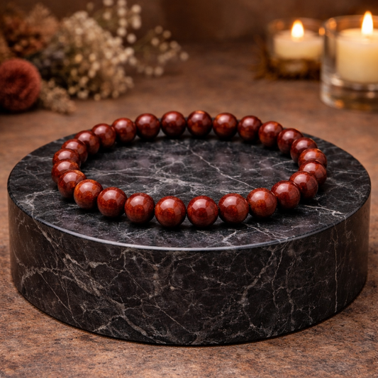 Red Jasper Bracelet (AAA+ Quality Lab Certified)