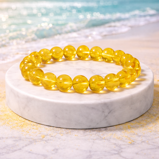 yellow citrine bracelet