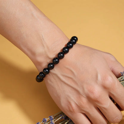 Black Tourmaline Bracelet (Abhimantrit & Certified)