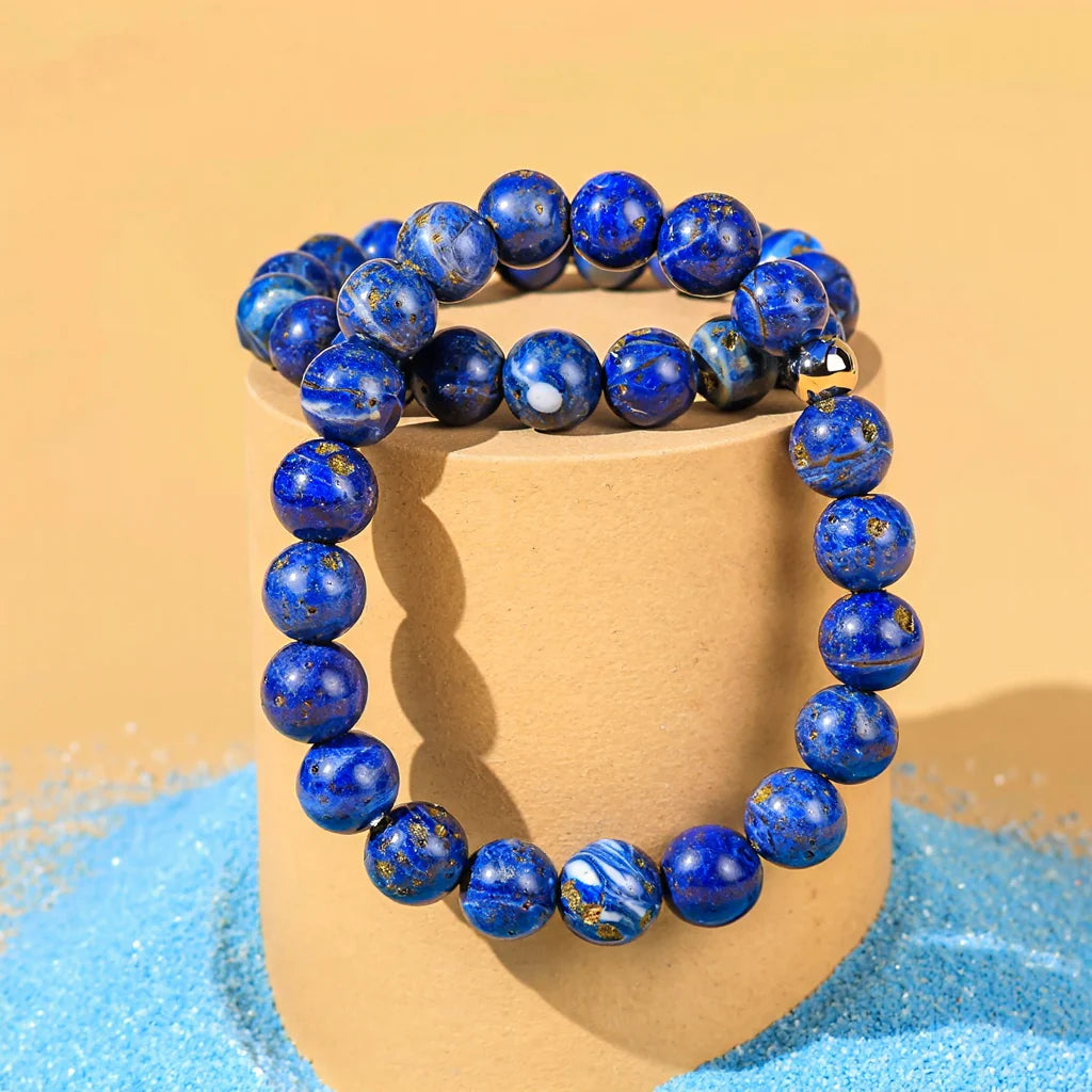 🌟 Lapis Lazuli Bracelet (Abhimantrit & Certified)