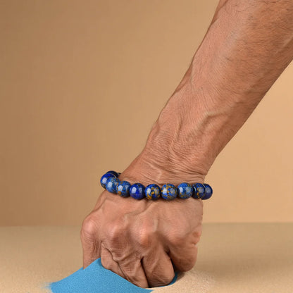 🌟 Lapis Lazuli Bracelet (Abhimantrit & Certified)