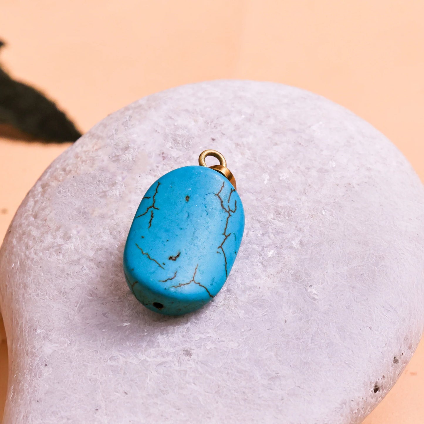 Natural Firoza Pendant – Abhimantrit & Certified for Protection & Prosperity