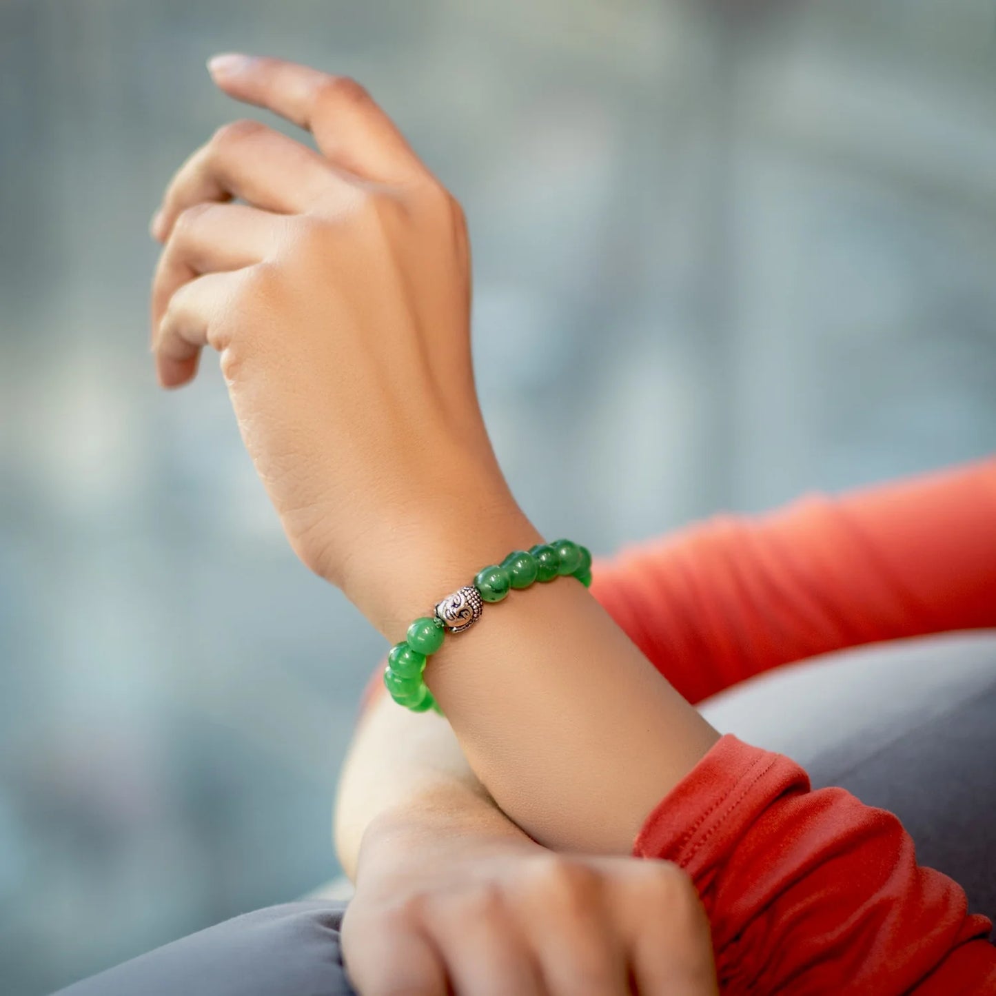 Green Jade Blessing Bracelet
