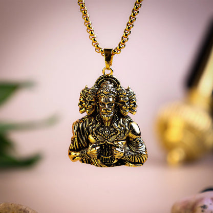 🔱 Panchmukhi Hanuman Ji Pendant – Abhimantrit