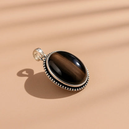 Sulemani Hakik Oval Stone Pendant – Abhimantrit & Certified
